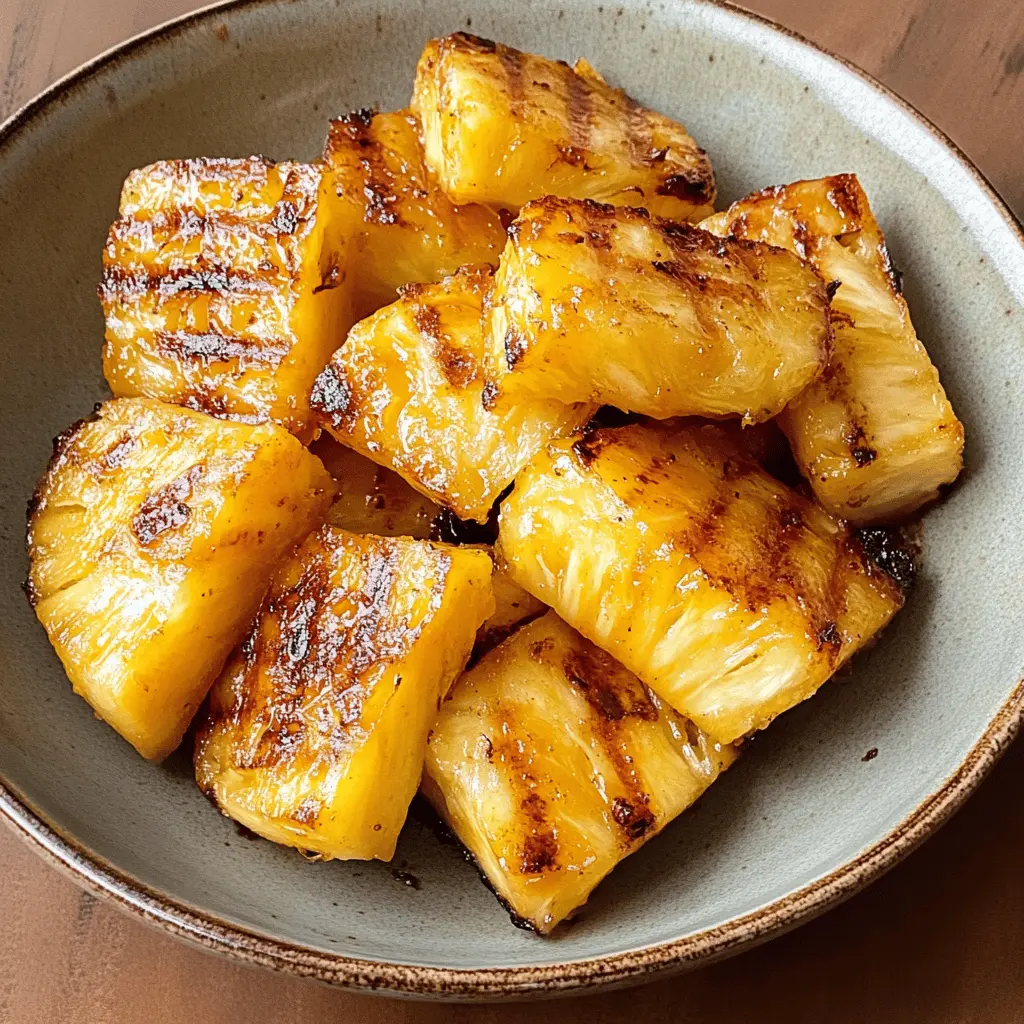 Get ready to treat your taste buds with this easy Air Fryer Grilled Pineapple recipe! Bursting with sweetness, juicy pineapple is perfectly caramelized to enhance its natural flavors. Perfect as a refreshing side or a delightful dessert, this recipe is ideal for summer barbecues or cozy family dinners. Save this pin to enjoy a tropical treat anytime you want!