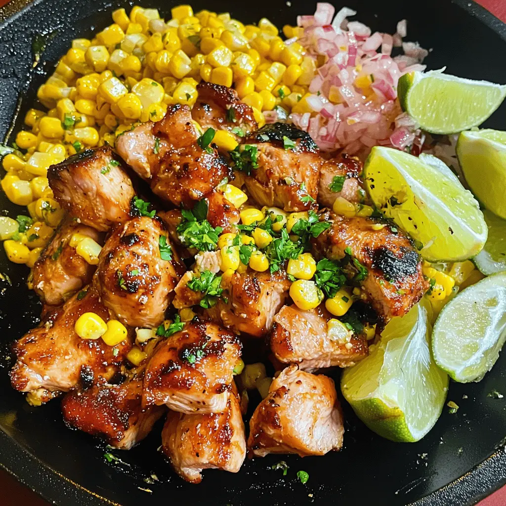 Get ready for a flavor-packed twist with this Blackstone Jalapeno Lime Chicken and Corn! Perfectly grilled chicken infused with zesty lime and spicy jalapenos, combined with sweet corn for a delightful bite. Ideal for summer barbecues or a quick weeknight dinner. Save this recipe for your next meal!