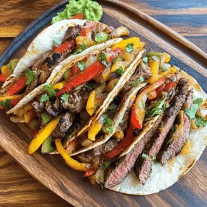 Sizzle up your dinner with these Blackstone Steak Fajitas! Loaded with marinated strips of steak and vibrant bell peppers, this easy recipe brings bold flavors to your table. Perfect for family gatherings or a quick weeknight meal. Save this recipe for your next taco night and enjoy a delicious twist on a classic favorite!