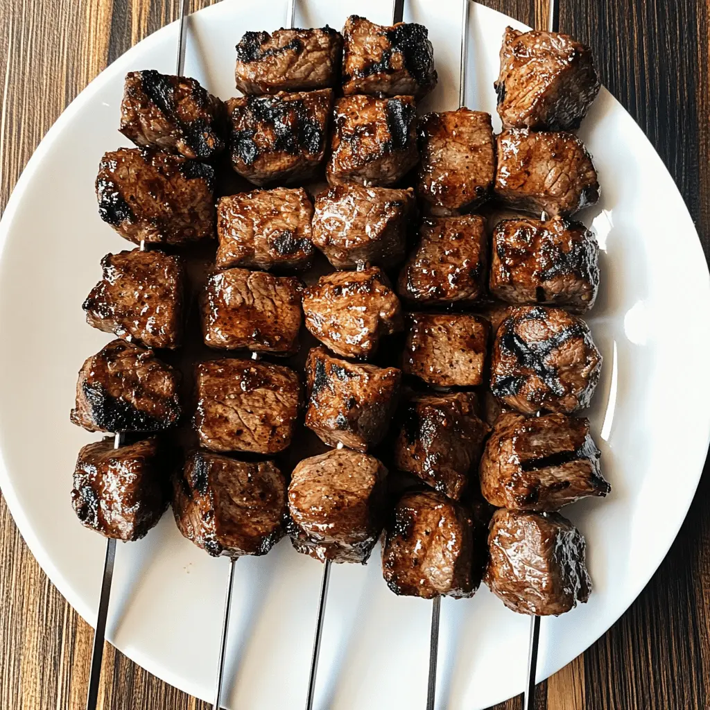 Fire up the grill with these Bourbon and Coke Steak Kabobs! Juicy steak marinated in a flavorful bourbon and cola blend, grilled to perfection with colorful veggies. Perfect for a summer barbecue or a quick weeknight dinner. Save this recipe for your next gathering and impress your guests with a tasty twist on classic kabobs!