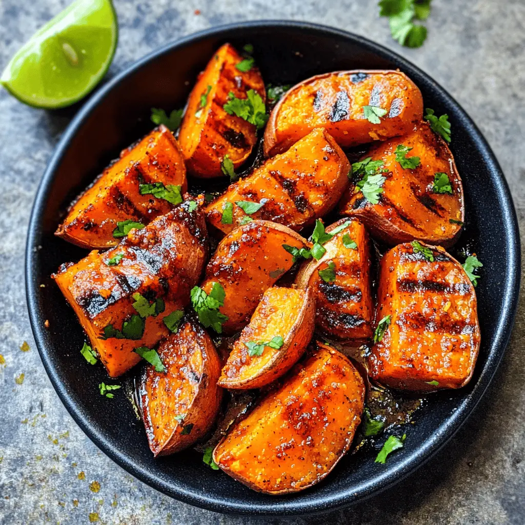 Spice up your meals with these Chili + Honey Roasted Sweet Potatoes! This delicious recipe brings together the natural sweetness of sweet potatoes with a kick of chili and zing from lime juice. Perfect as a side dish for any occasion or a healthy snack. Save this recipe to enjoy a delightful blend of flavors anytime!