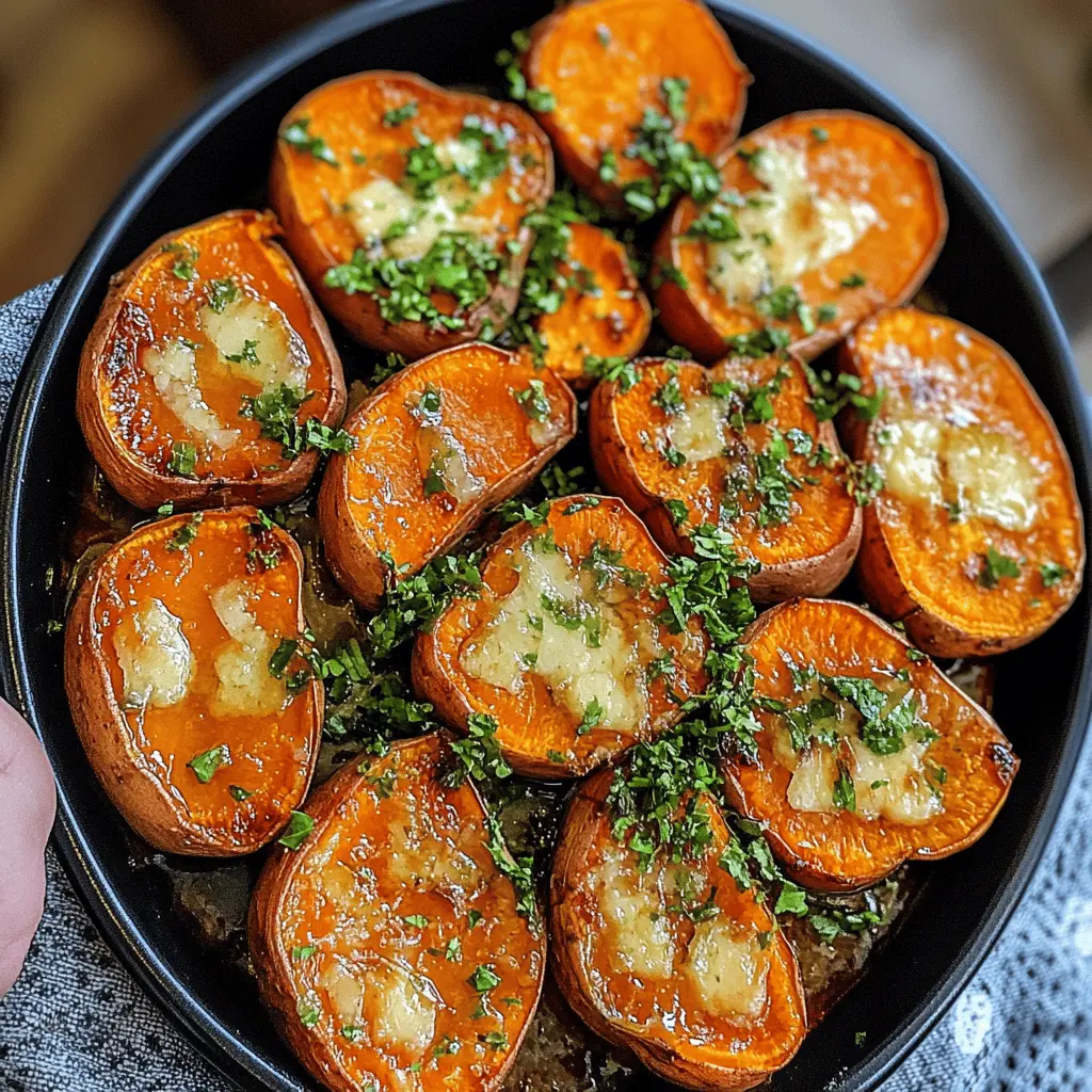 Calling all sweet potato lovers! These Garlic Butter Roasted Sweet Potatoes are a must-try. With buttery garlic goodness and a perfect balance of sweet and savory flavors, they make a delicious side dish for any occasion. Save this recipe for your next dinner party or cozy family meal, and enjoy the delightful taste of roasted perfection!