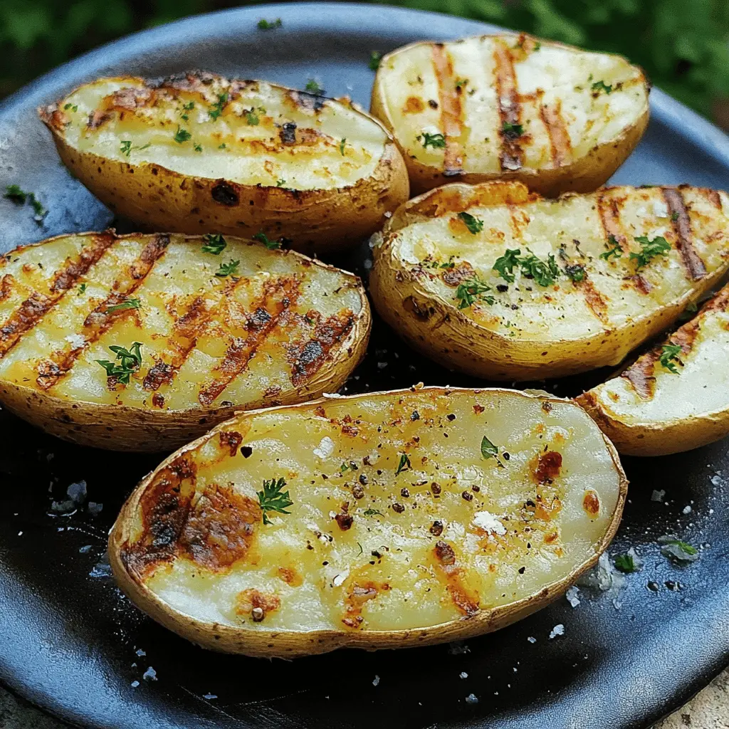 Get ready for a delicious twist with Grilled Baked Potatoes! These perfectly tender potatoes are wrapped in foil and grilled to smoky perfection, making them the ideal side for any barbecue or family dinner. With their crispy skin and soft, fluffy inside, they'll wow your taste buds. Save this recipe for the next time you fire up the grill!