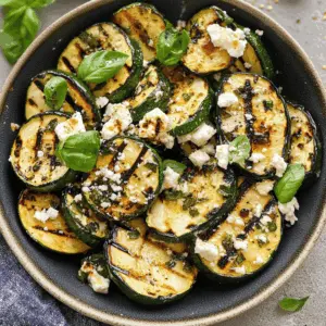 This grilled zucchini with feta and basil is an easy, refreshing side dish that's perfect for summer gatherings. The smoky flavor of the zucchini pairs beautifully with the creamy feta and fresh basil. Enjoy this flavorful recipe at your next barbecue or picnic! Don't forget to save it for later!