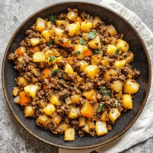 This Ground Beef and Potatoes recipe is a comforting classic that brings hearty flavors to your table! With tender potatoes and flavorful ground beef, it’s perfect for weeknight dinners or family gatherings. Easy to make and budget-friendly, this dish is sure to be a hit. Save it now for a delightful meal anytime you need warmth and satisfaction!