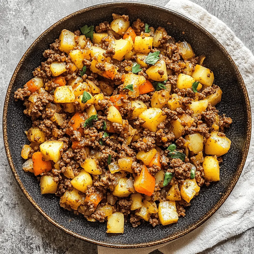 This Ground Beef and Potatoes recipe is a comforting classic that brings hearty flavors to your table! With tender potatoes and flavorful ground beef, it’s perfect for weeknight dinners or family gatherings. Easy to make and budget-friendly, this dish is sure to be a hit. Save it now for a delightful meal anytime you need warmth and satisfaction!