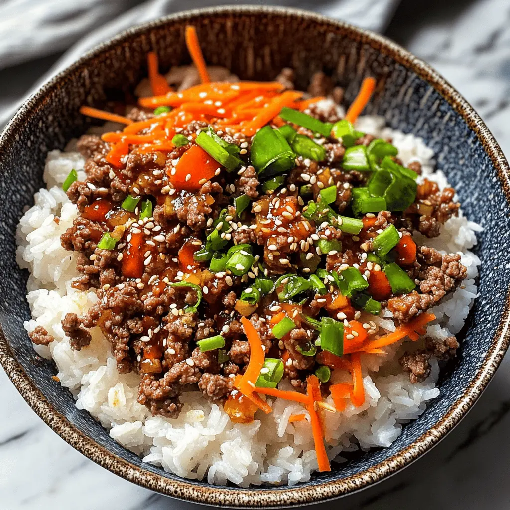 Quick and tasty, these Ground Beef Teriyaki Rice Bowls are perfect for busy weeknights! Featuring flavorful ground beef, fresh vegetables, and a homemade teriyaki sauce, this dish is both satisfying and easy to make. Perfect for meal prep or a family dinner. Save this recipe for your next dinner adventure!