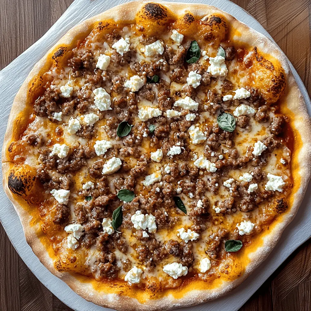 Looking for a pizza that’s bursting with flavor? This Hot Sausage Feta Honey Pizza combines spicy sausage, creamy feta, and a drizzle of honey for a unique twist! Perfect for game night, family gatherings, or a cozy dinner at home. Save this recipe and impress your guests with this deliciously bold creation!