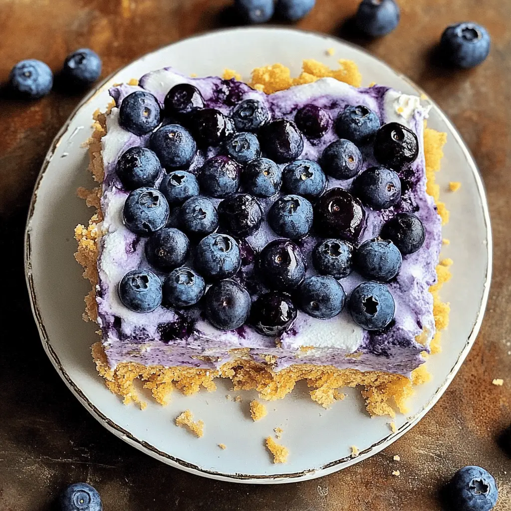 Satisfy your sweet tooth with this easy no-bake Blueberry Yum Yum! Layers of creamy cheesecake, fresh blueberries, and a buttery crust come together for a dessert that's sure to impress. Perfect for picnics, summer parties, or any time you're craving something delicious. Save this recipe now to whip up a delightful treat whenever you want!