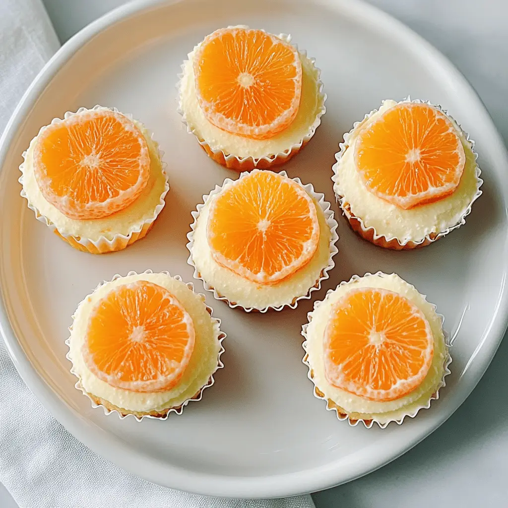 Treat yourself to these delightful Orange Creamsicle Mini Cheesecakes! Bursting with the refreshing flavors of orange and cream, they're the perfect balance of sweet and tangy. These bite-sized cheesecakes are ideal for parties, picnics, or just a cozy night in. Save this recipe for an easy dessert that everyone will love!