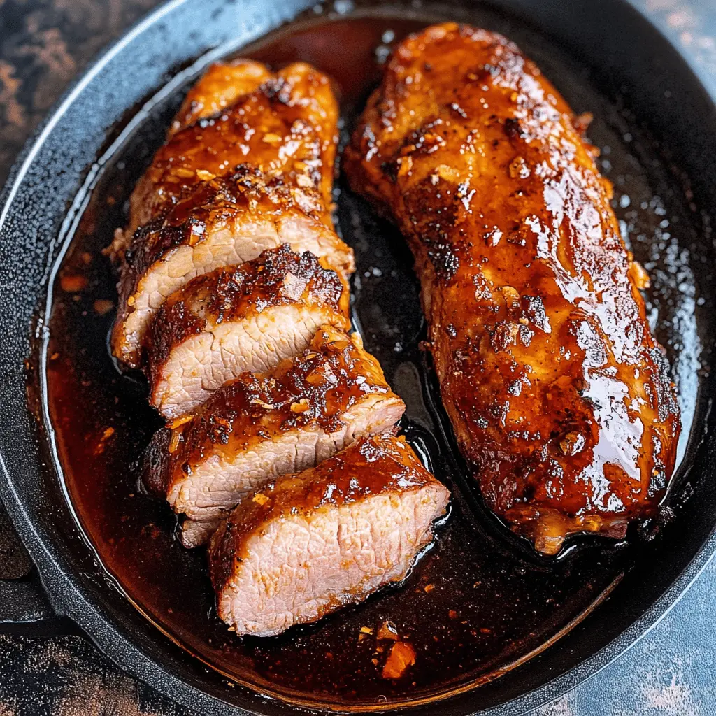 This Oven Baked BBQ Pork Tenderloin is a game-changer for easy weeknight dinners! With a juicy and tender texture, it's coated in a flavorful BBQ sauce that caramelizes beautifully in the oven. Perfect for family gatherings or weekend barbecues. Save this recipe for a delicious, hassle-free meal that everyone will love!