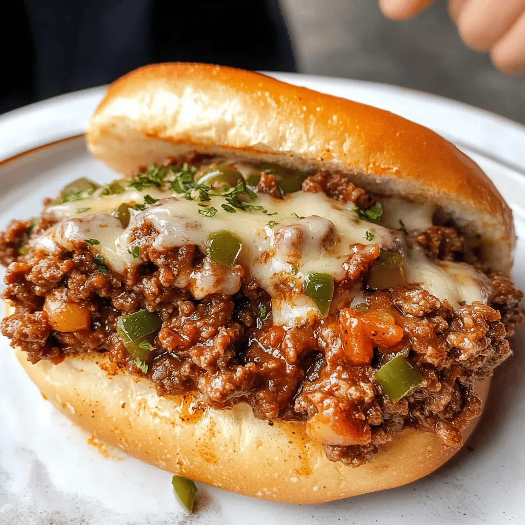 Get ready for a delicious twist on classic comfort food! These Philly Cheesesteak Sloppy Joes combine the melt-in-your-mouth flavors of Philly cheesesteak with the ease of sloppy joes. Featuring tender beef, gooey cheese, and sautéed peppers, this dish is perfect for weeknight dinners or casual gatherings. Save this recipe to impress your family and friends at your next meal!