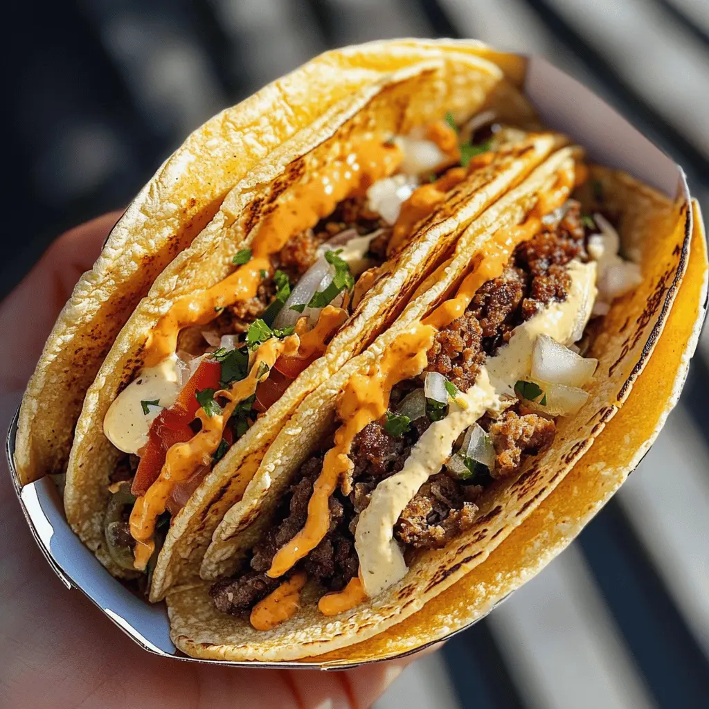 Say hello to the best of both worlds with these Smash Burger Tacos! Featuring juicy beef patties and all your favorite toppings wrapped in warm tortillas, these tacos are perfect for game night or a fun family dinner. Save this recipe for a mouthwatering twist on classic flavors that everyone will love!