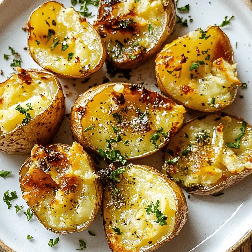 Crispy on the outside and fluffy on the inside, these smashed potatoes are a delightful side dish for any meal! Tossed with olive oil, garlic, and fresh herbs, they deliver a burst of flavor in every bite. Perfect for gatherings or a cozy dinner at home. Save this recipe for an easy and delicious addition to your dinner table!