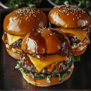 Get ready to enjoy a mouthwatering blend of flavors with these Teriyaki Parmesan Burgers topped with melty American cheese! Juicy beef patties are infused with savory teriyaki sauce and a sprinkle of Parmesan for that unique twist. Perfect for your next backyard BBQ or a quick weeknight dinner. Don’t forget to save this recipe for a delicious treat everyone will love!