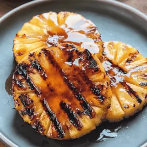 Transform your grilling game with this delicious Grilled Pineapple recipe topped with a Brown Sugar Rum Glaze! Sweet, caramelized pineapple rings infused with a rich rum flavor make the perfect summer treat. Ideal for BBQs or as a refreshing dessert. Save this pin to impress your guests at your next gathering!