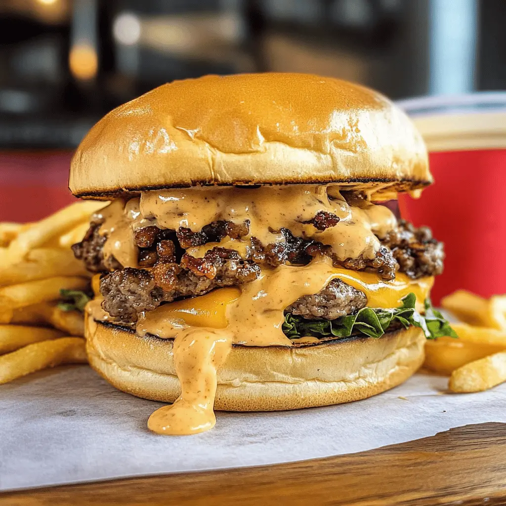 If you love juicy, flavorful burgers, this smash burger recipe is a must-try! Featuring perfectly seared beef that locks in all the amazing flavors, topped with melty cheese and fresh toppings. It's quick to make and perfect for your next backyard barbecue or family meal. Save this pin to whip up the best smash burger anytime you want!