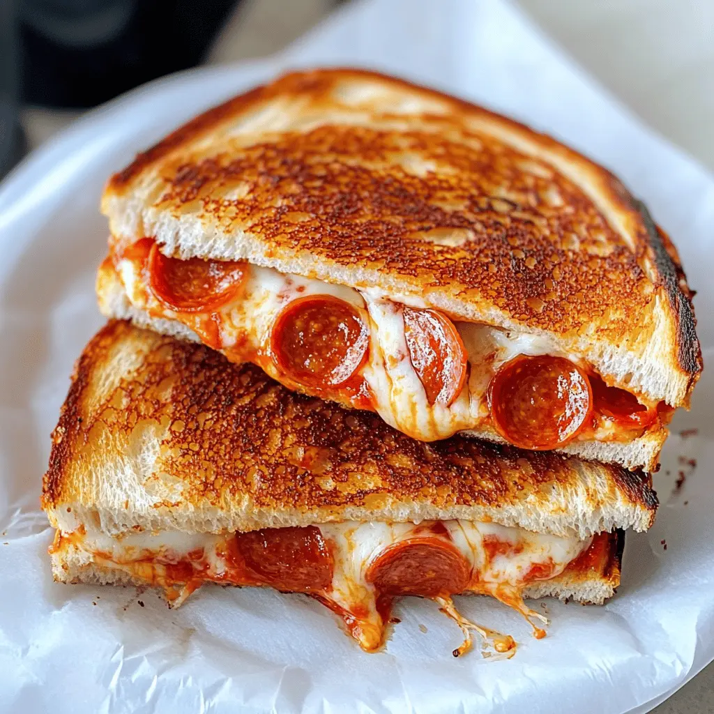 Get ready for a mouthwatering twist on two favorites! This Ultra Cheesy Pepperoni Pizza Grilled Cheese combines gooey cheeses, savory pepperoni, and the nostalgic taste of pizza in a crispy sandwich. Perfect for a quick lunch or a cozy dinner at home. Save this recipe for an easy meal that’s always a hit!