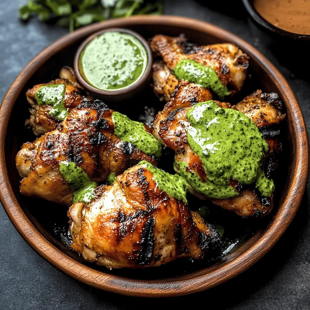 Easy Peruvian Grilled Chicken With Creamy Green Sauce