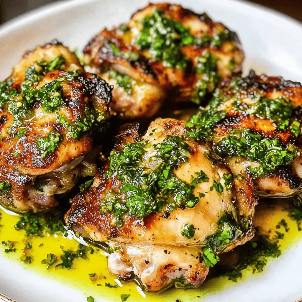 Easy Chimichurri Chicken Thighs Recipe