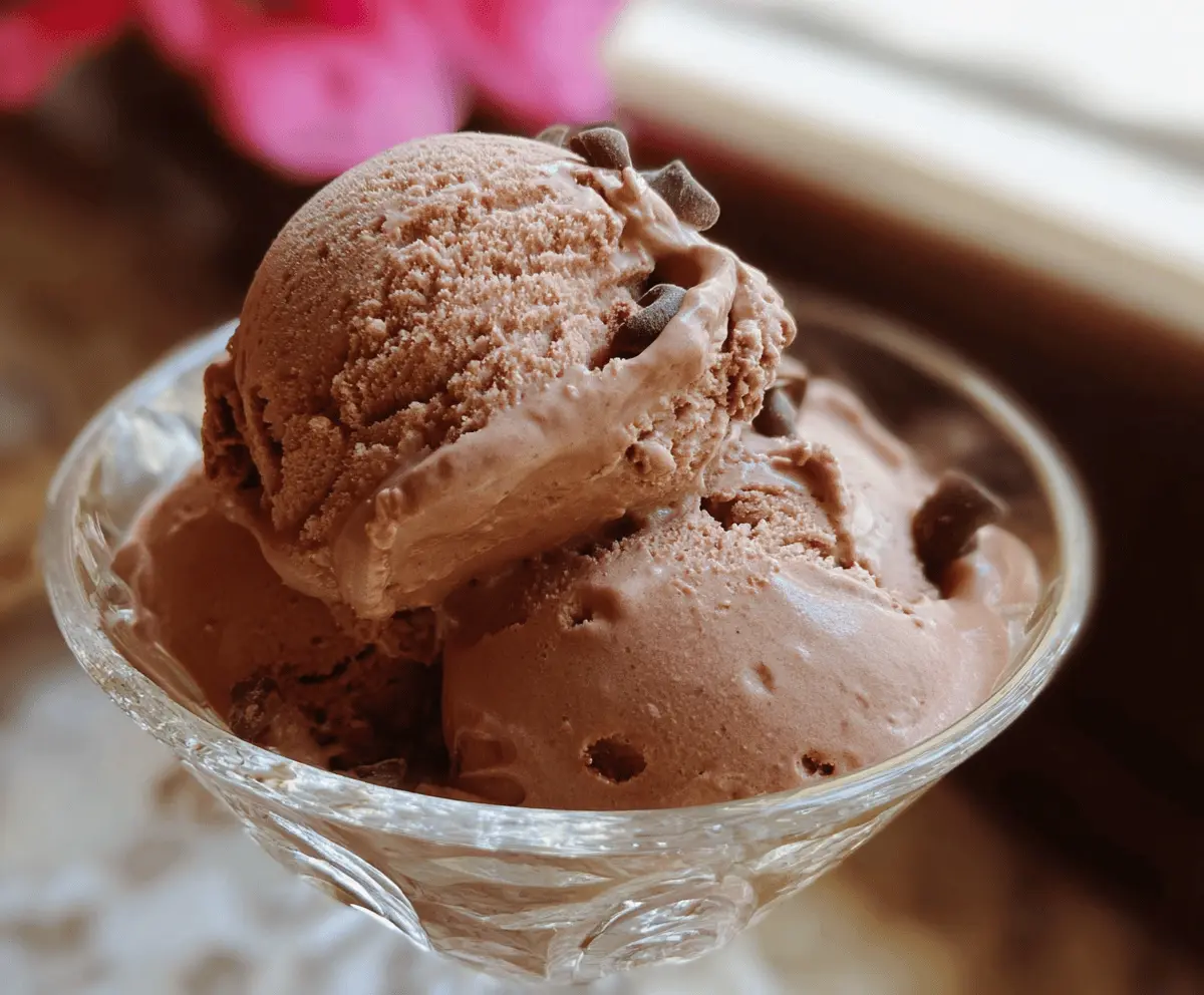 Easy Homemade Chocolate Custard Ice Cream Recipe