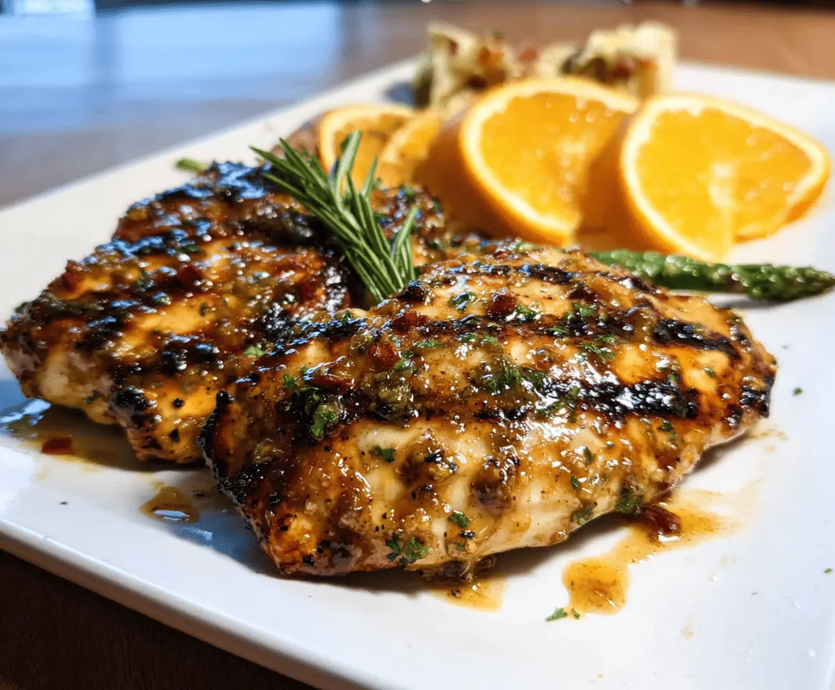 Easy Grilled Citrus Chicken with Sweet Glaze