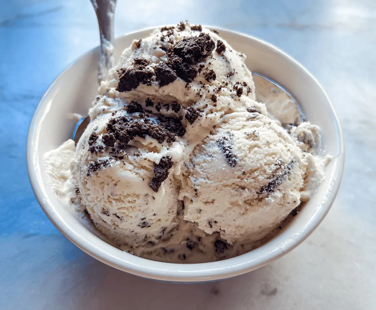 Easy Homemade Cookies and Cream Ice Cream Recipe