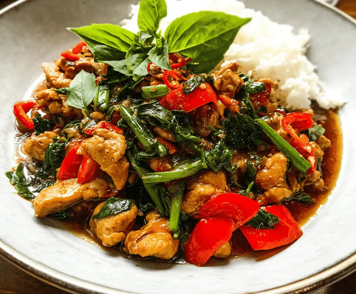 Easy Thai Basil Chicken Stir-Fry Recipe