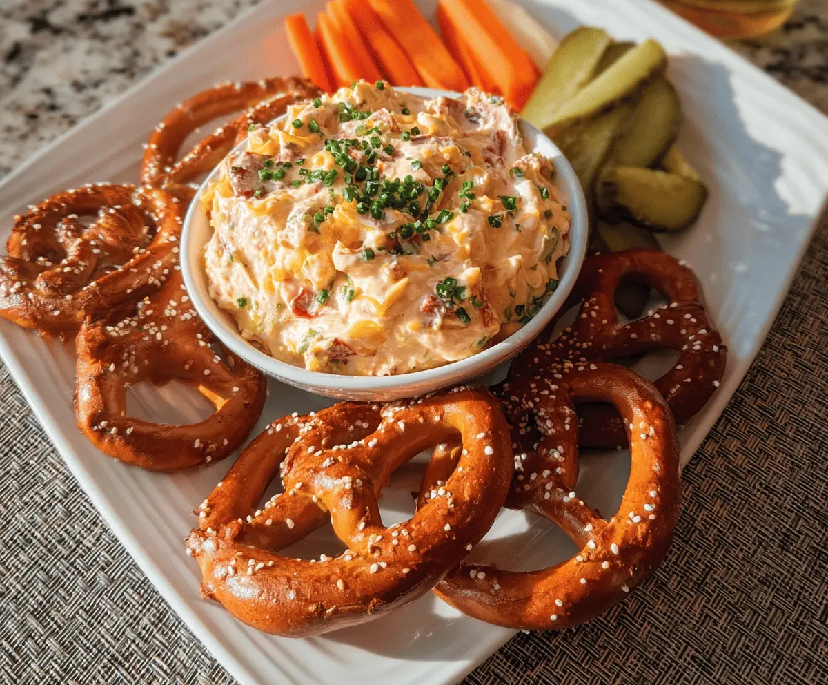 Easy Cheesy Pretzel Dip Recipe