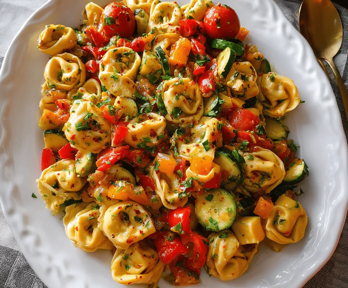 Easy Tortellini with Sautéed Vegetables