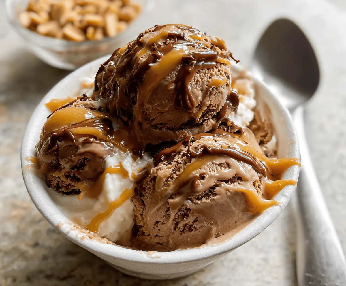 Easy Ninja Creami Chocolate Peanut Butter Ice Cream