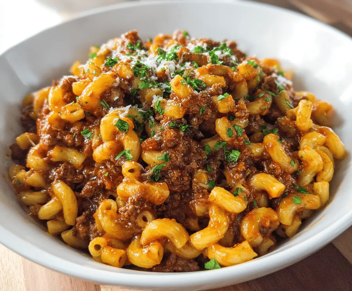 Easy Homemade Beefaroni Recipe for Dinner