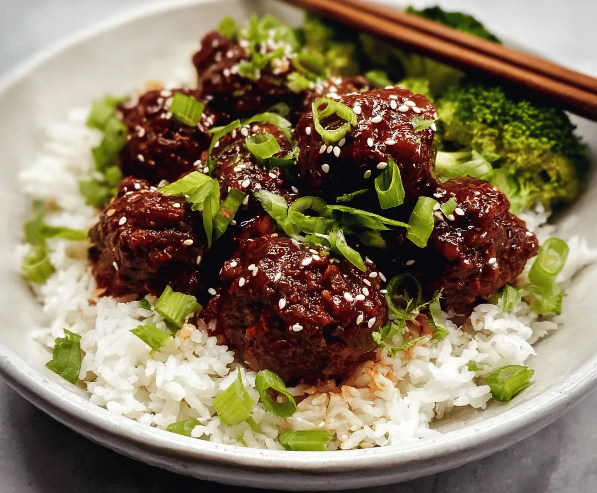 Easy 30-Minute Mongolian Beef Meatballs Recipe