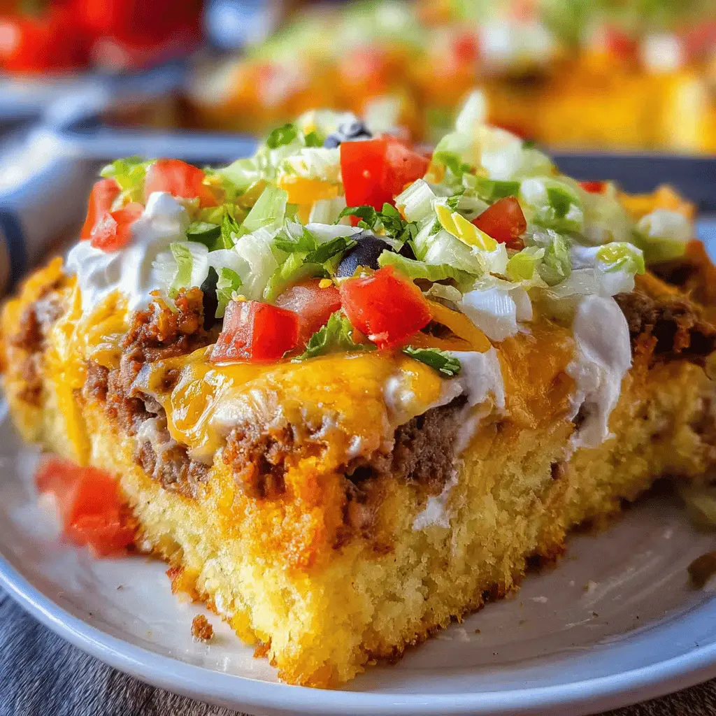 Easy Cheesy Cornbread Taco Bake Recipe