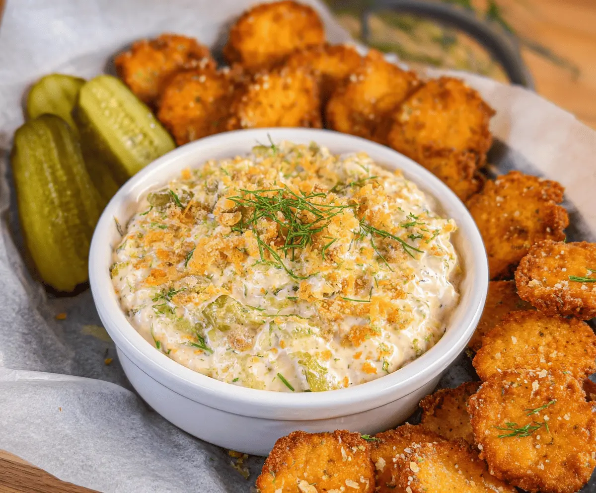 Easy Cheesy Fried Pickle Dip Recipe