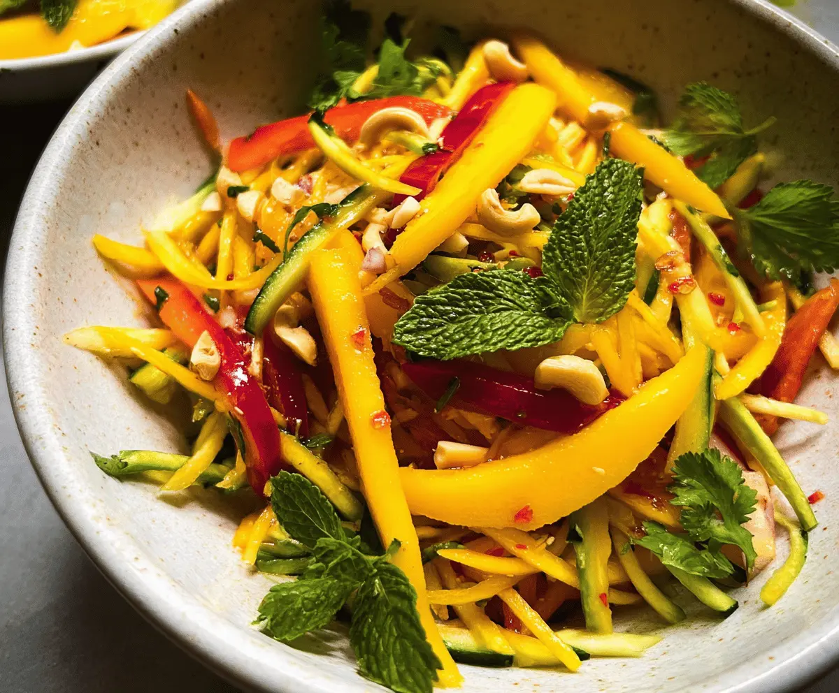 Easy Sweet and Spicy Thai Mango Salad Recipe