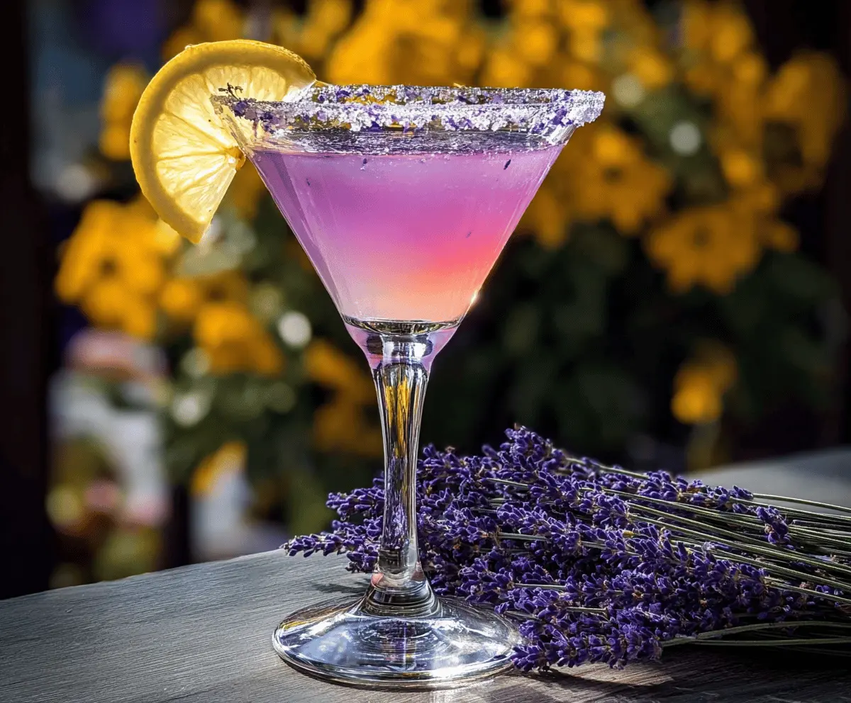 Easy Lavender Lemon Drop Martini Recipe