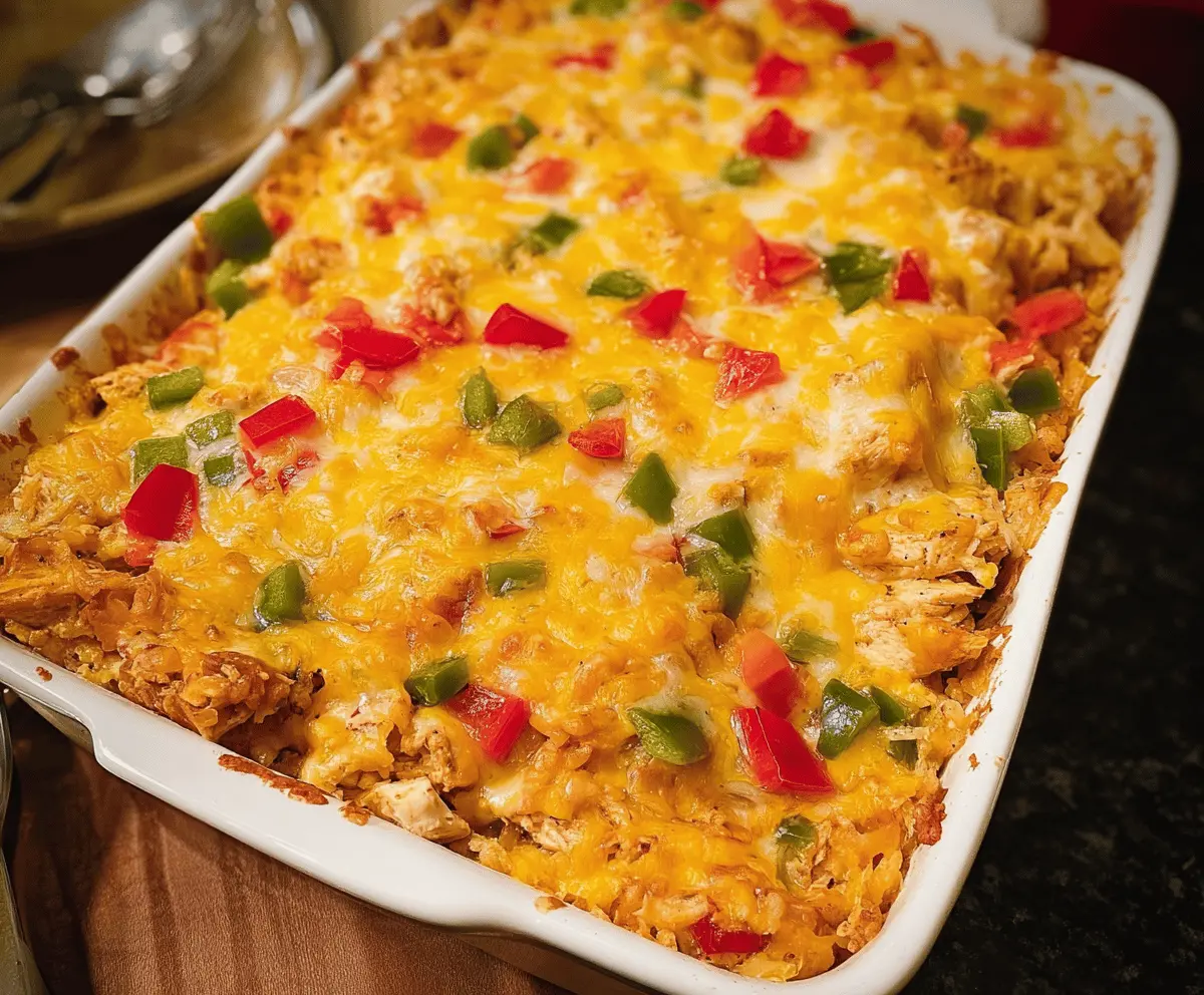 Easy Chicken Fajita Casserole Recipe