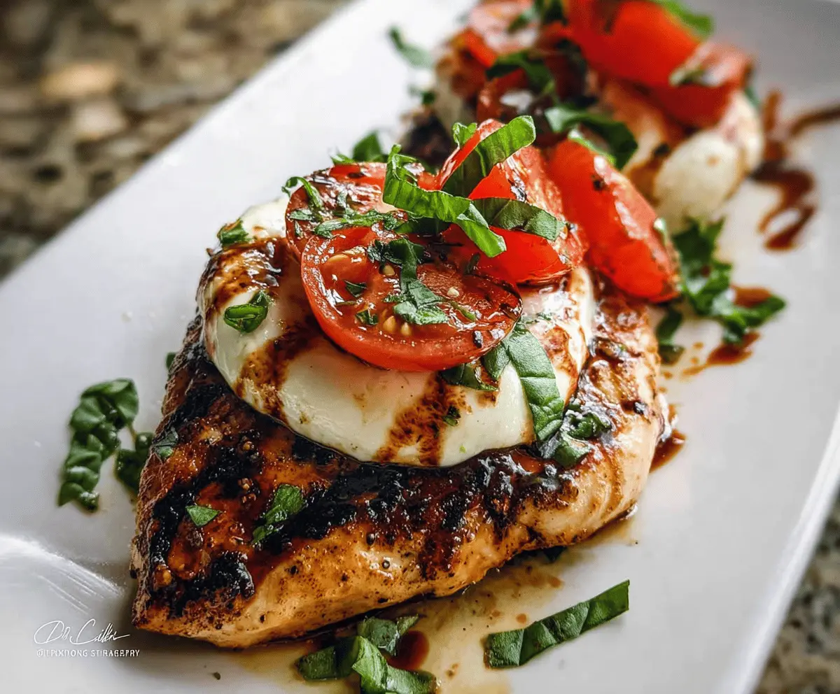 Easy Grilled Chicken Caprese Salad Recipe