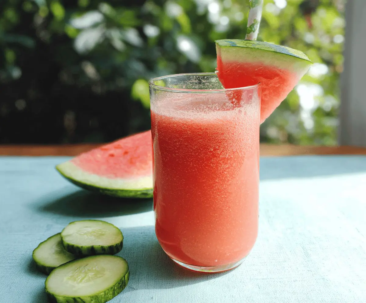 Refreshing Cucumber Watermelon Smoothie Recipe