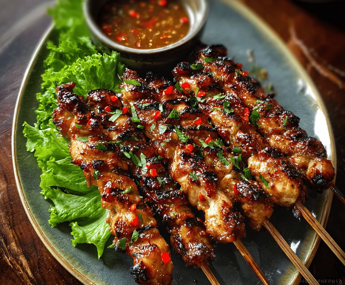 Easy Grilled Thai Chicken Skewers Recipe