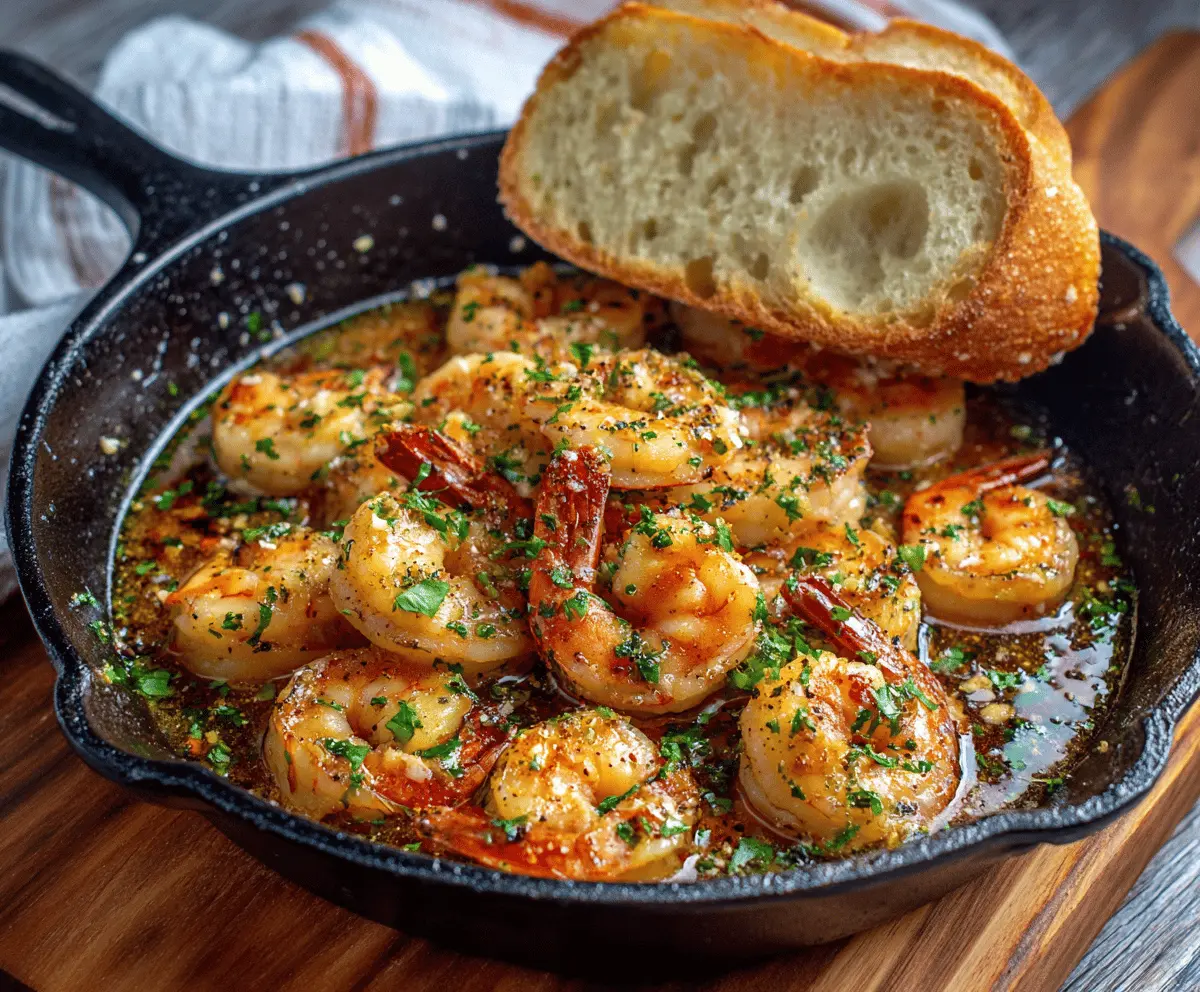 Garlic Butter Shrimp Skillet