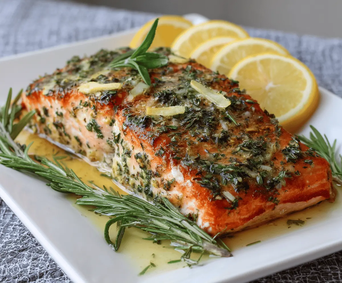 Lemon Herb Baked Salmon