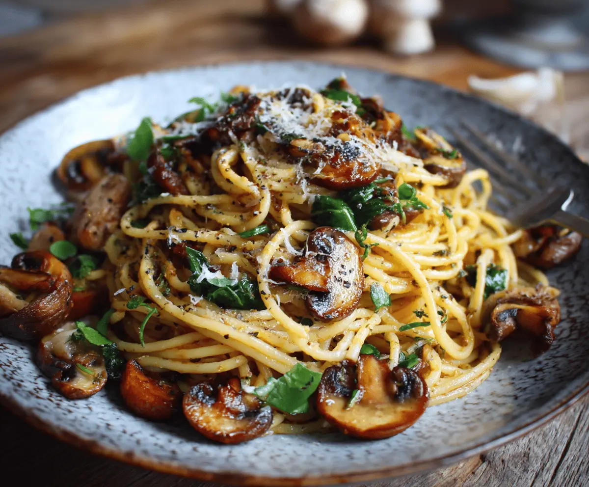 Vegan Mushroom Pasta