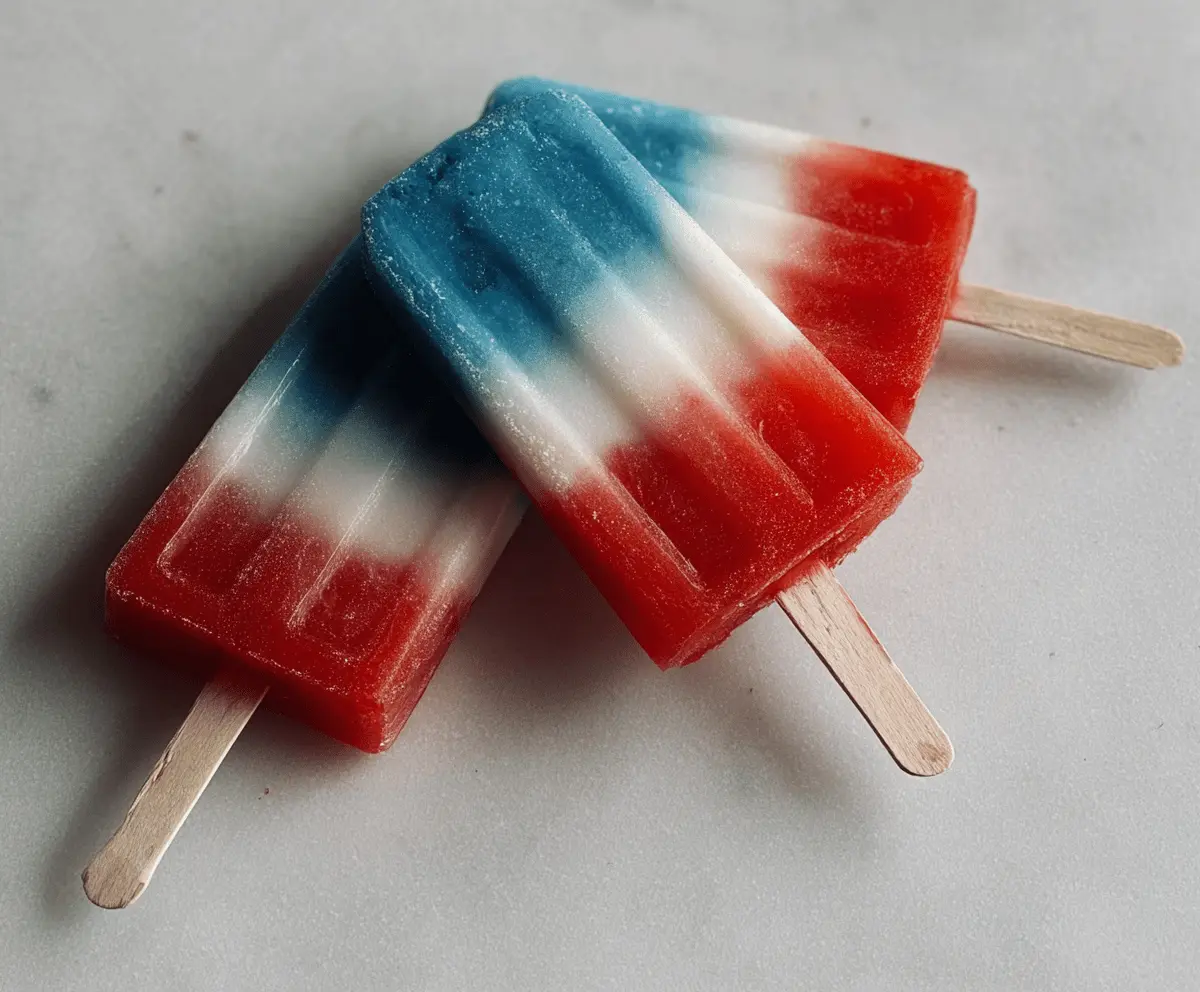 Easy Red White and Blue Popsicles Recipe
