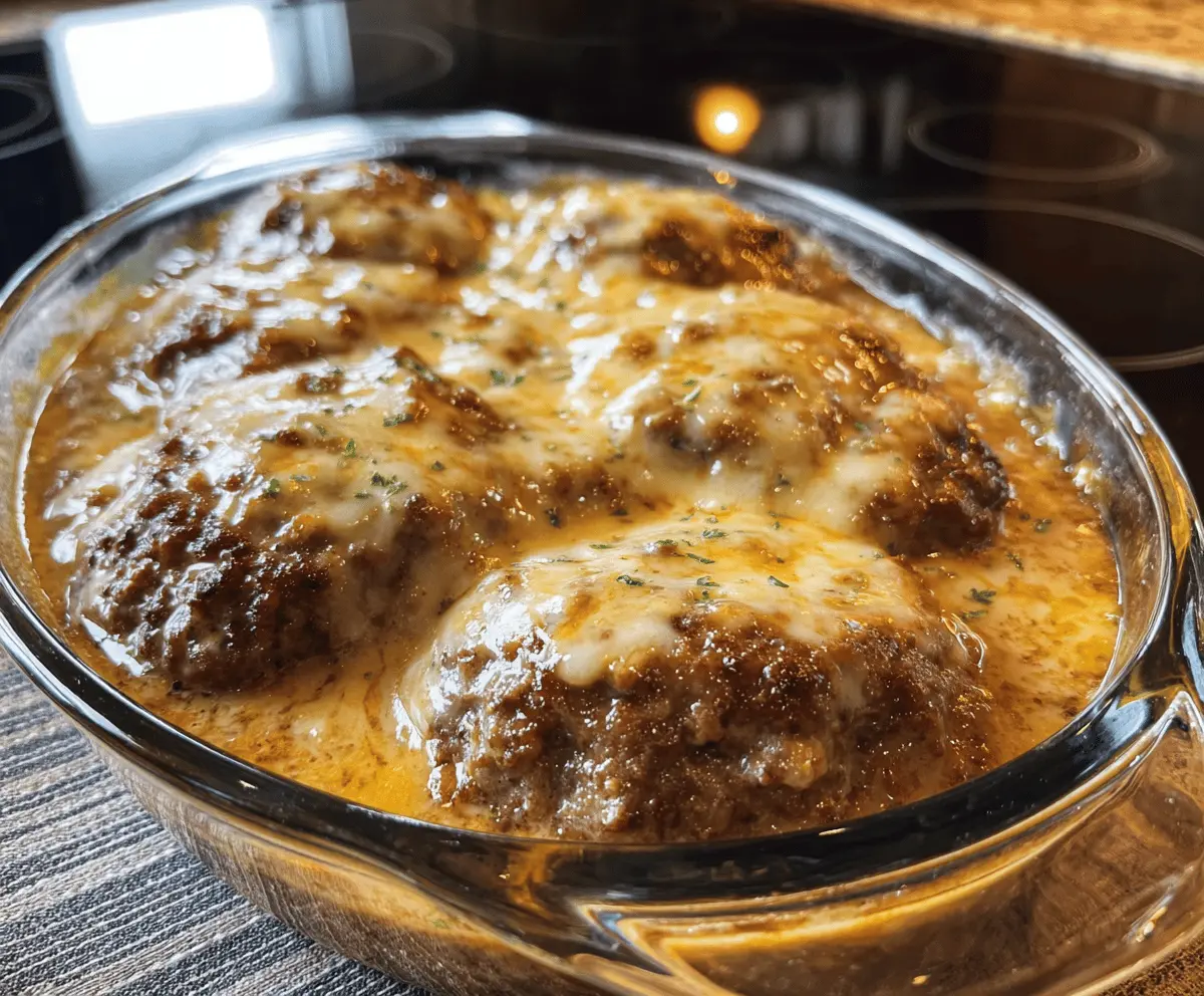 Easy Amish Hamburger Steak Bake Recipe
