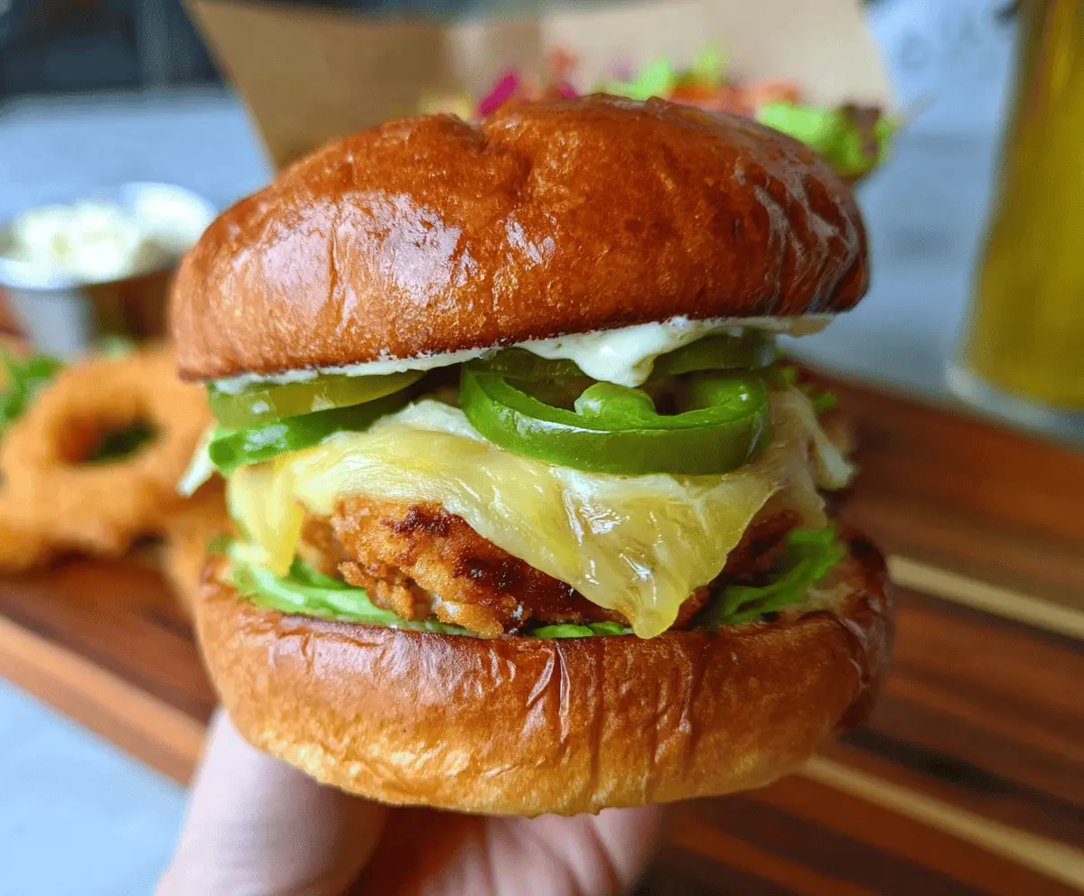 Cheesy Jalapeño Pepper Jack Chicken Burgers