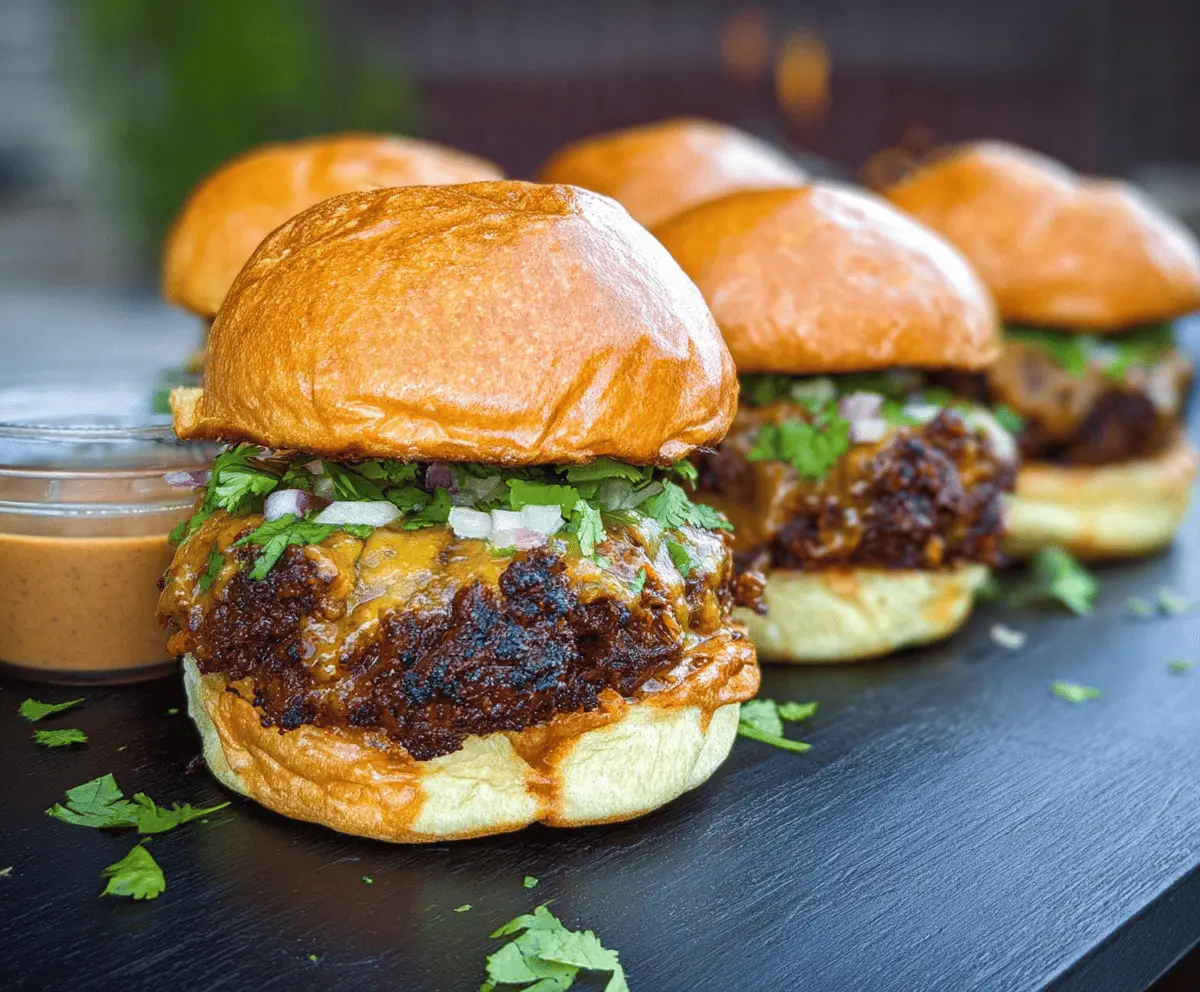 Smoked Beef Birria Burgers Recipe