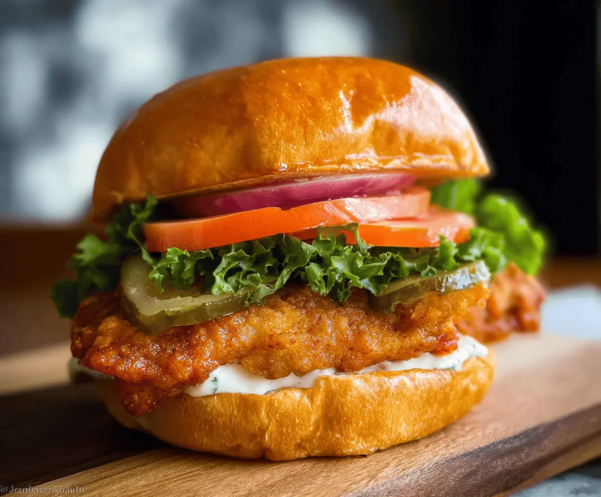 Easy Crispy Chicken Sandwich Recipe