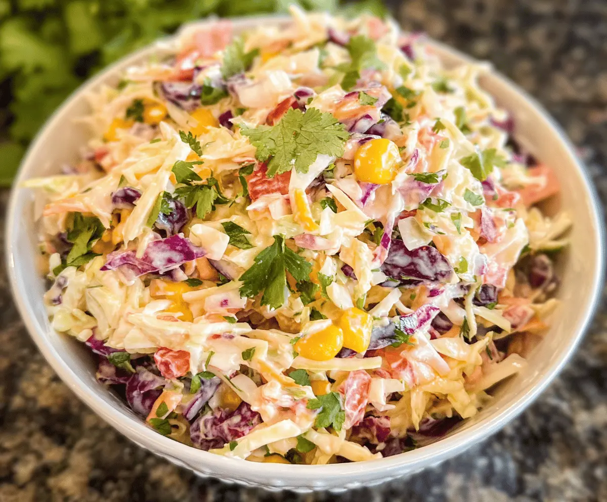 Fresh and Tangy Mexican Coleslaw Recipe